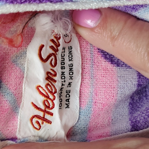 Vintage 1960s Top Blouse Art Helen Sue Nylon Women Size M? - Picture 4 of 6